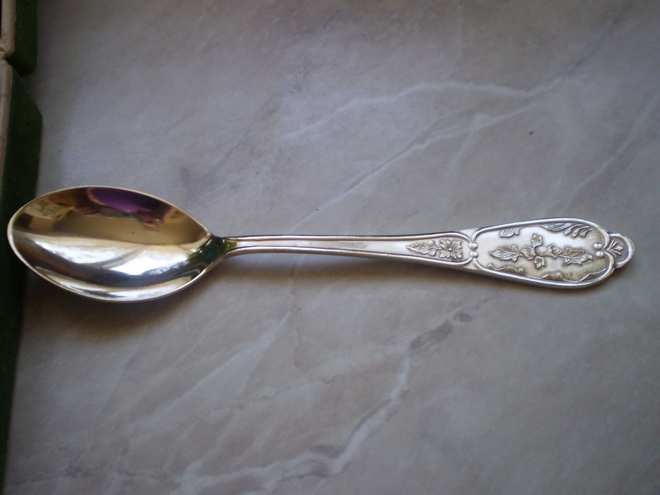 Уникални неизползвани руски посребрени лъжички за чай