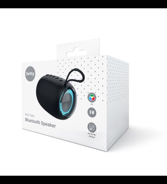 Boxa portabila Setty GB-800 Mini Tube RGB Negru