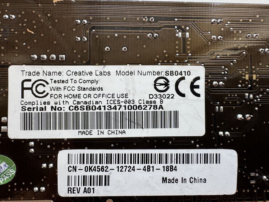 Продам Звуковая карта creative + fr