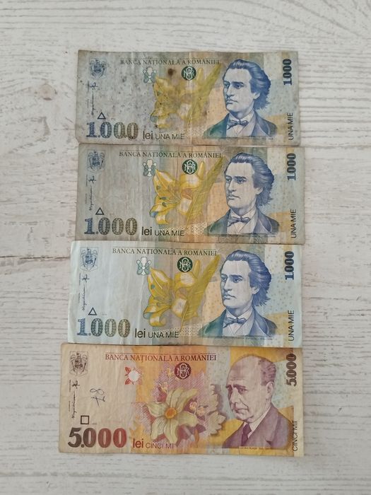 Bancnote 1998 100 lei 500 lei