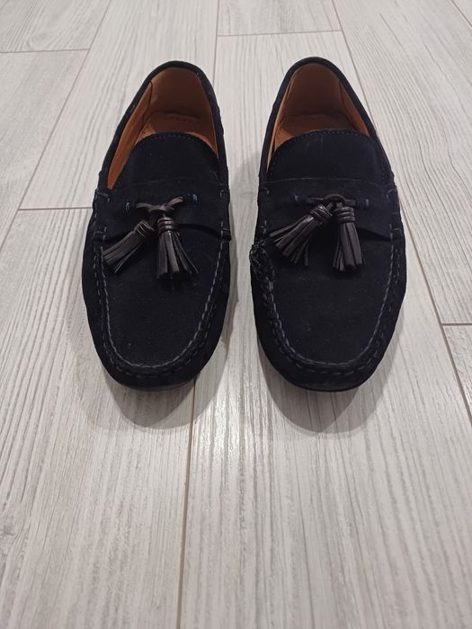 Mocasini Zara bărbați din piele întoarsă