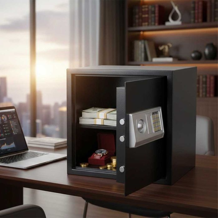 Електронен сейф 43L с аварийни ключове и монтажни болтове