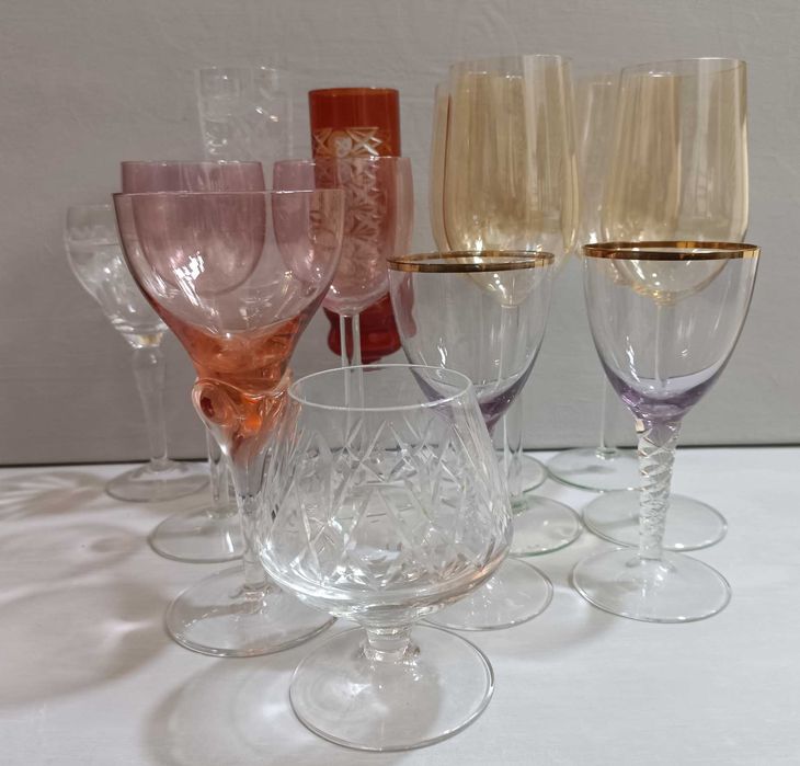 Фужеры на добор цветное стекло