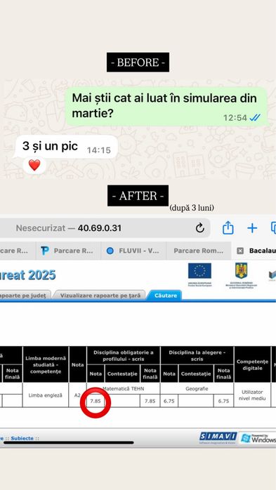 Pregătiri la Matematică Bacalaureat (Tehnologic, Stiinte ale naturii, Pedagogic)
