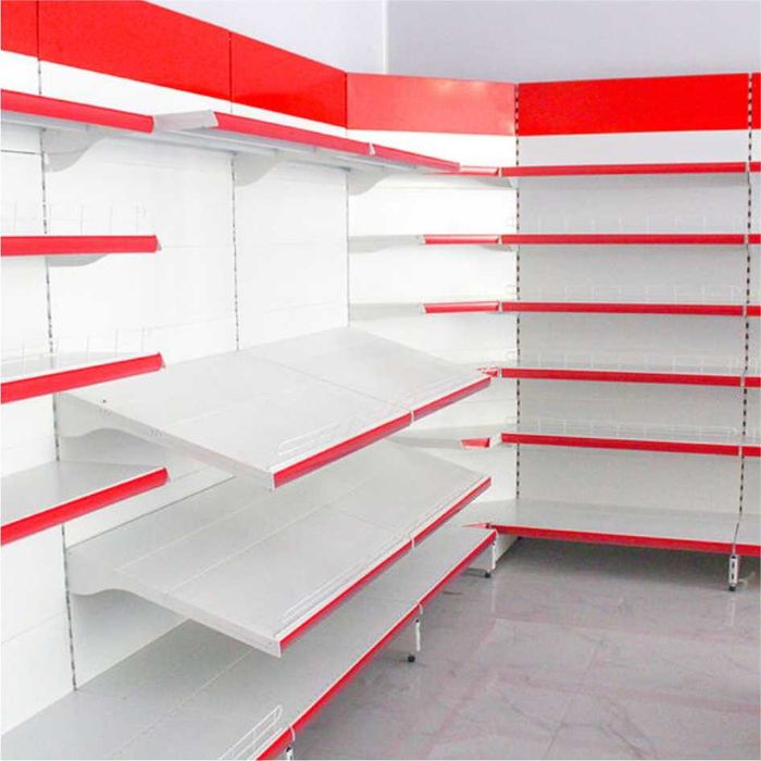 Торговые металлические стеллажи и витрины, Savdo metall tokchalari