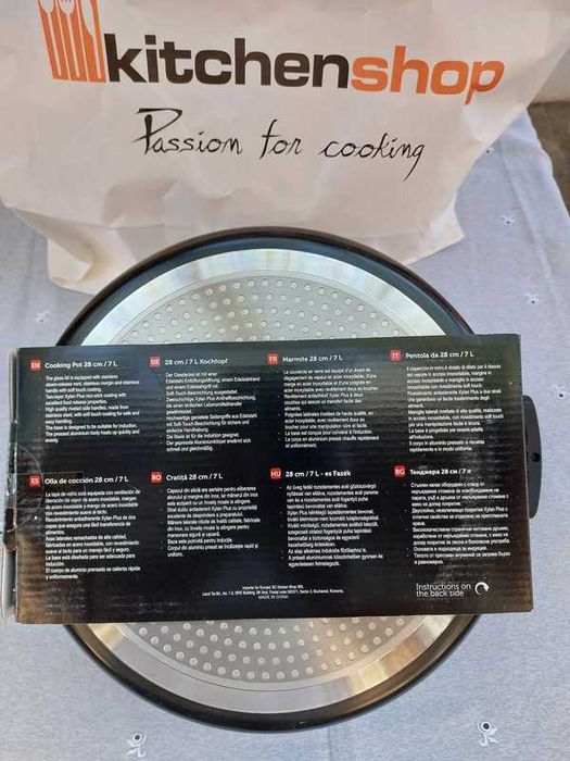 Cratiță aluminiu cu capac - Zokura "Primary" 28cm / 7L