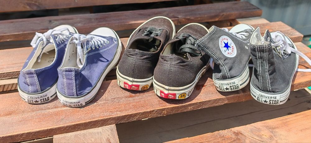 Кеды Converse и  Vans