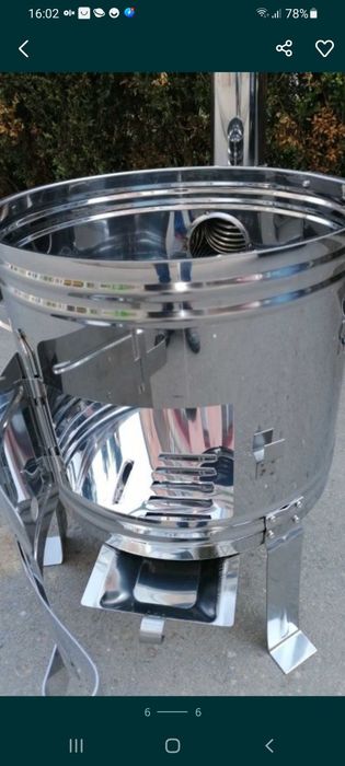 Ceaun fontă emailata 16 litri +soba inox × capac inox  OFERTĂ 670