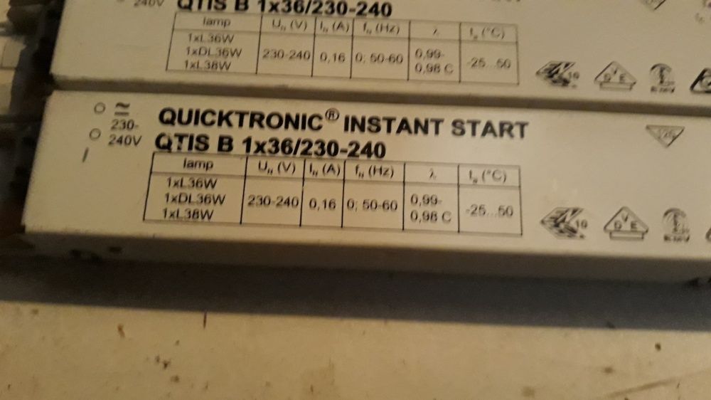 ktronic instant start 1×36/230-240