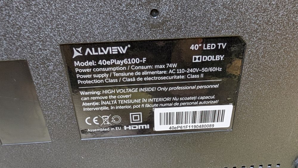 Smart TV Allview 40" 40ePlay6100-F Full HD Android TV 11