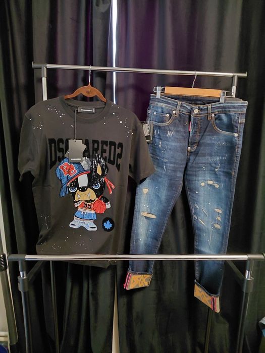 Set tricou si blugi Dsquared2!lichidare stoc!!!