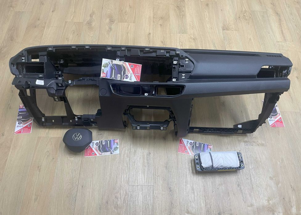 Volkswagen Caddy - plansa de bord - kit airbag volan pasager - centuri