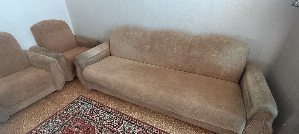 Продам тройку диван