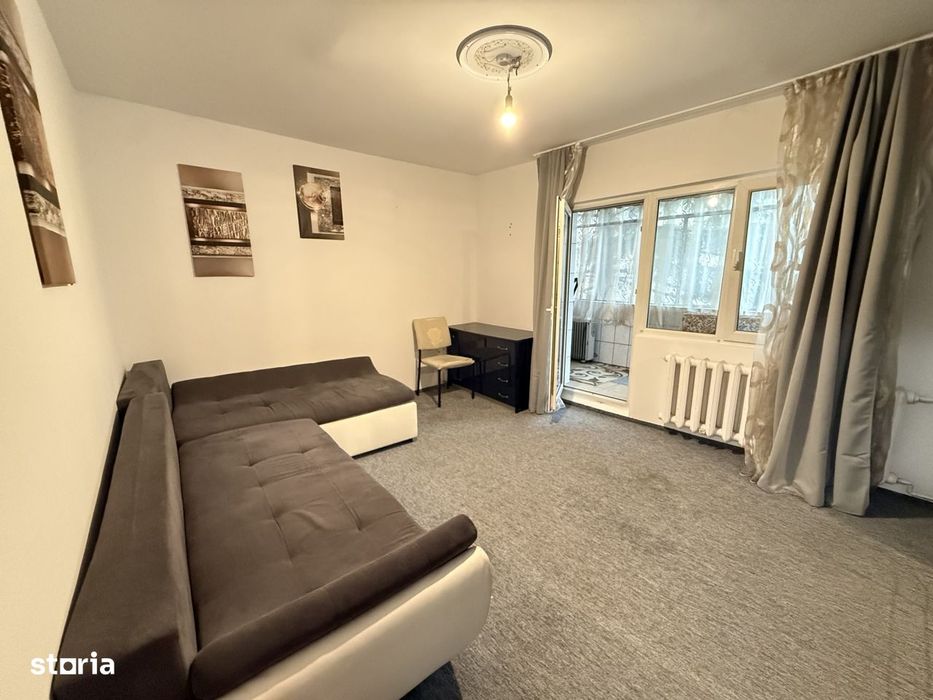 apartament spatios cu o camera, 32 mp utili + balcon, parter - Sagului