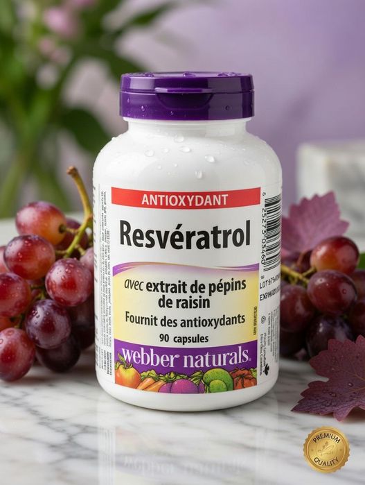 Ресвератрол с Экстрактом Виноградных Косточек 200/25 мг
webber natural