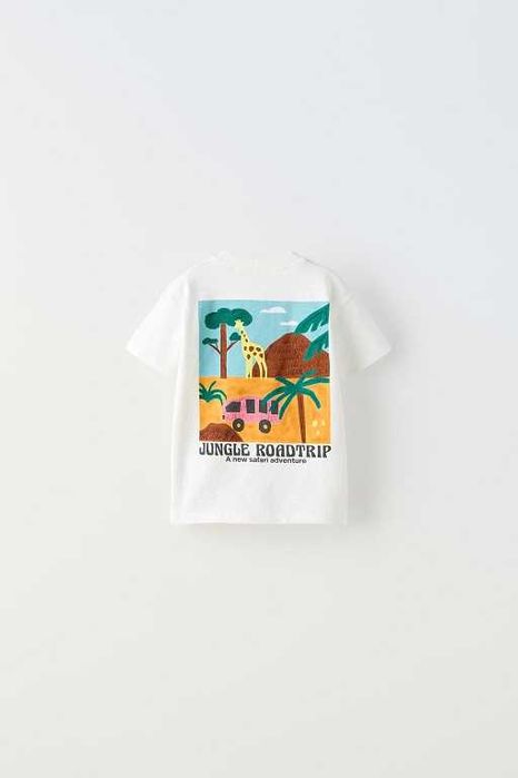 Нови тениска и блуза ZARA размер 98 с къс и дълъг ръкав