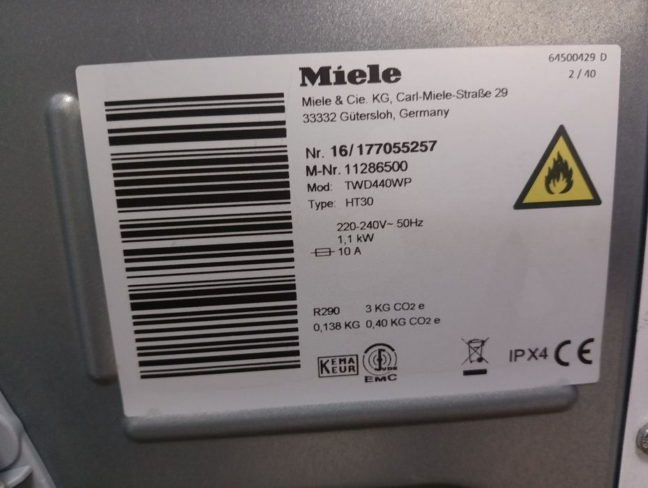 Сушилня с термопомпа Миеле Miele T1  8кг А+++ 2 години гаранция!