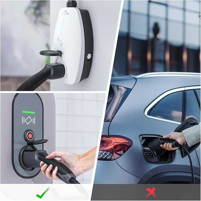 Адаптер тип 2 към Schuko щепсел за зарядно за ел автомобили и др.