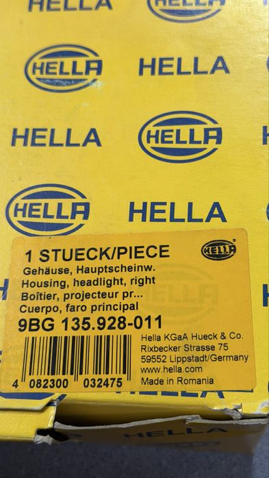 Оригинальные фары Hella