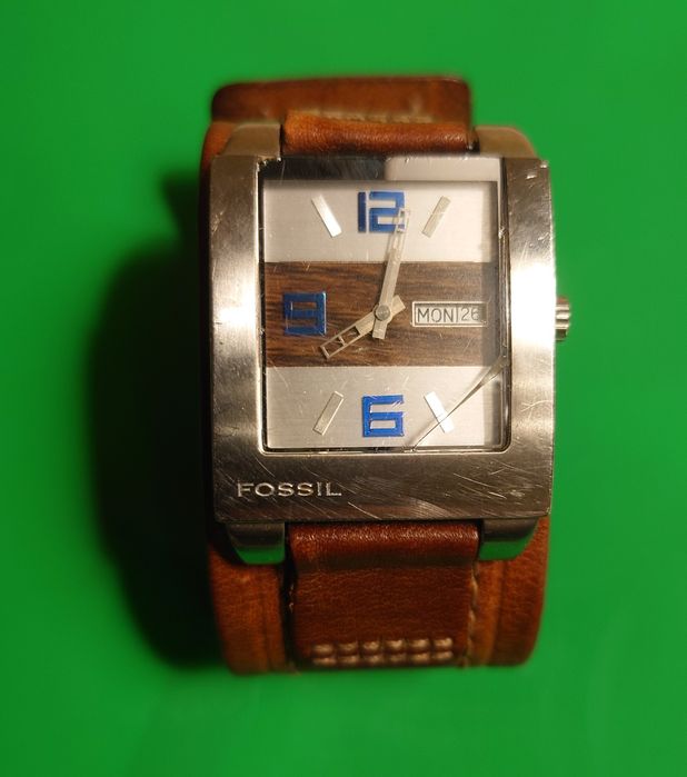 Ceas Fossil curea lata, piele autentică