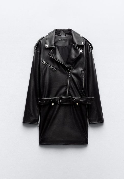 Кожена рокля ZARA