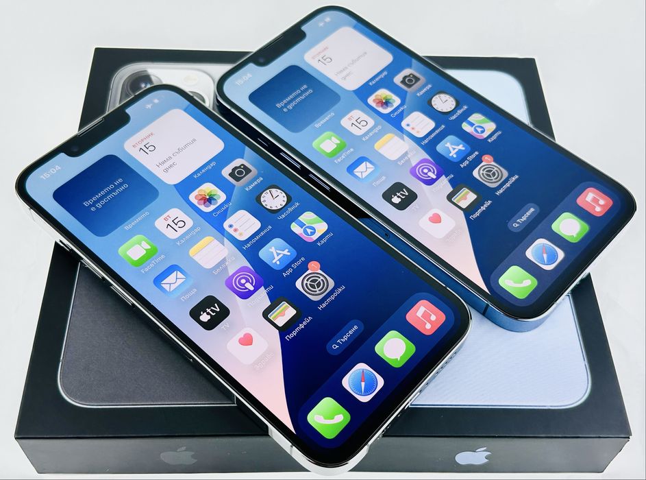 Apple iPhone 13 Pro 256GB Blue / Graphite 100% Батерия! Гаранция!