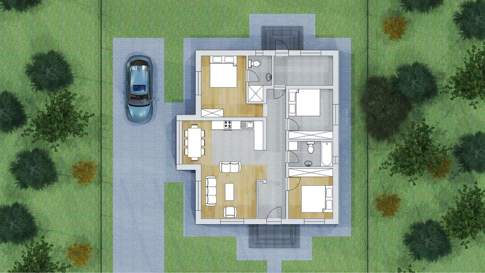 Casă Nouă de Vânzare în Sânpetru, Brașov | 3 Dormitoare | 2 Băi | La Cheie | 124 mp