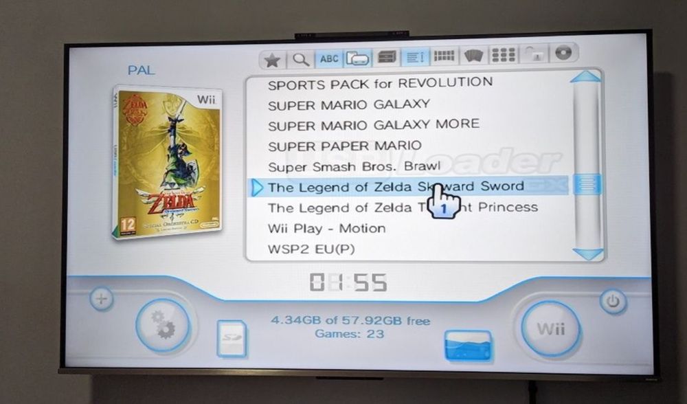 Consola Nintendo Wii Black Full Box Modata 2 manete/nunchuck-uri 64gb