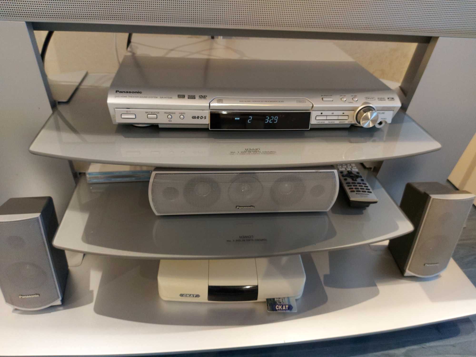 Домашнo кино Panasonic -телевизор , DVD , CD, 4+1 тонколони процесор с ...