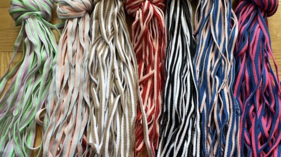 Шарени връзки за обувки/маратонки сърце