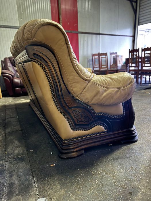 Гарнитура естествена кожа