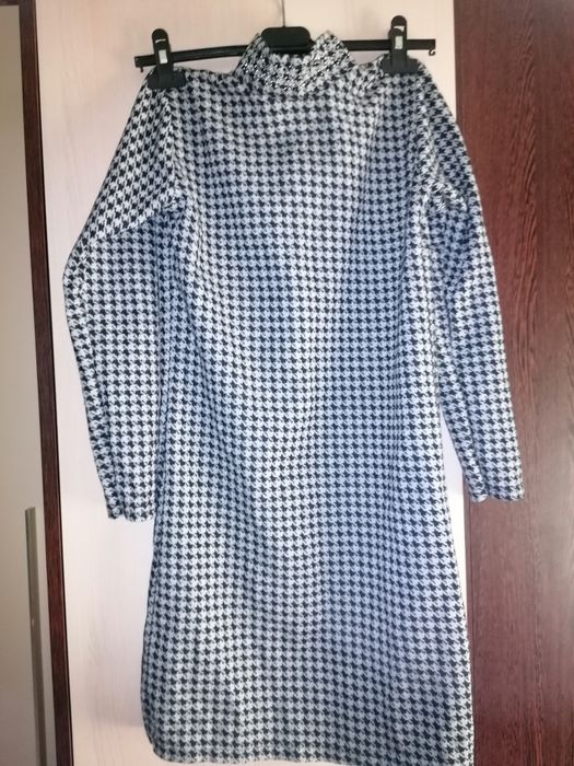 Rochie groasa cu mâneci și guler mărimea XL