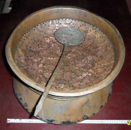 Старинный медный комплект 15 предметов для плова