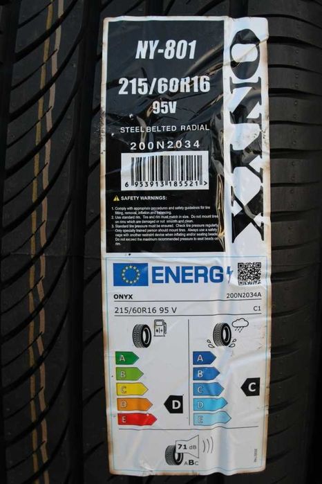 Anvelope vara noi 215/60R16 95V, Onyx, DOT 2026