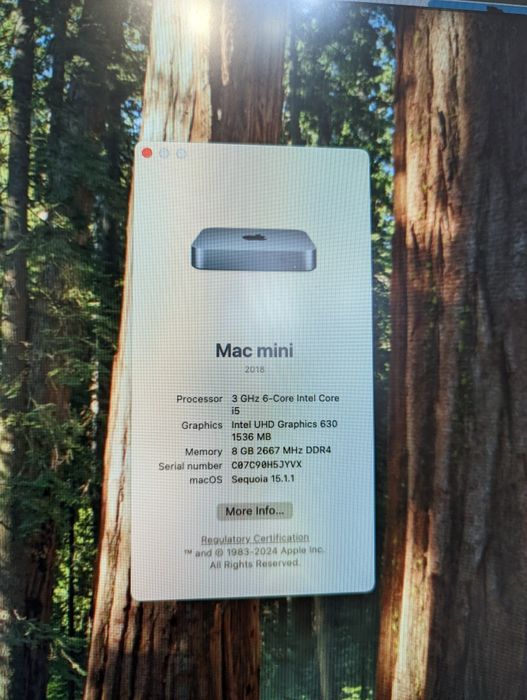 Mac Mini 2018 i5 256 GB -Impecabil-