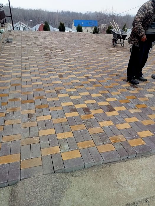 Укладка брусчатки