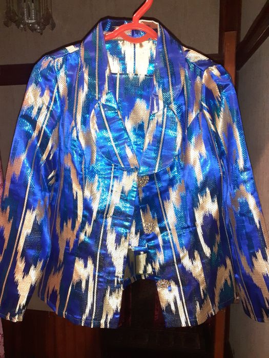 Кастюм юбка сарпага тикилган янги