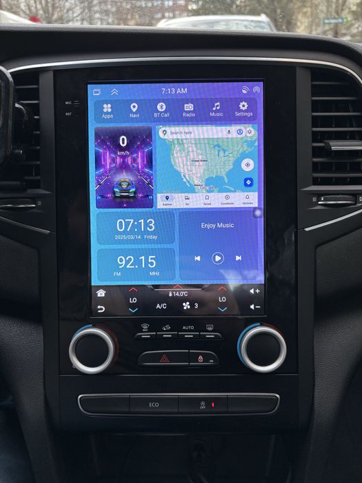 Navigatie Renault cu Android Auto CarPlay Multimedia GPS 4 GB