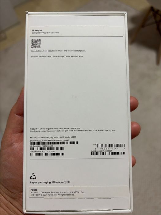 Айфон 17 Эйр 256гб