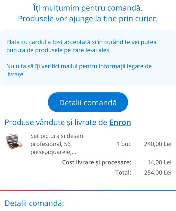 Servieta cu set de pictura si desen