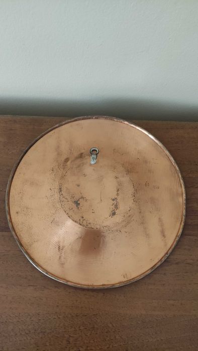 Лот от 3 медни чинии за стена гравирани с други цветни метали