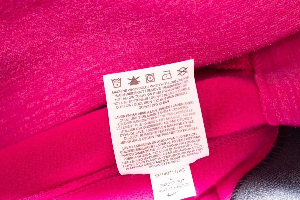 Nike Tech Fleece оригинално дамско худи цикламено розов суичър L