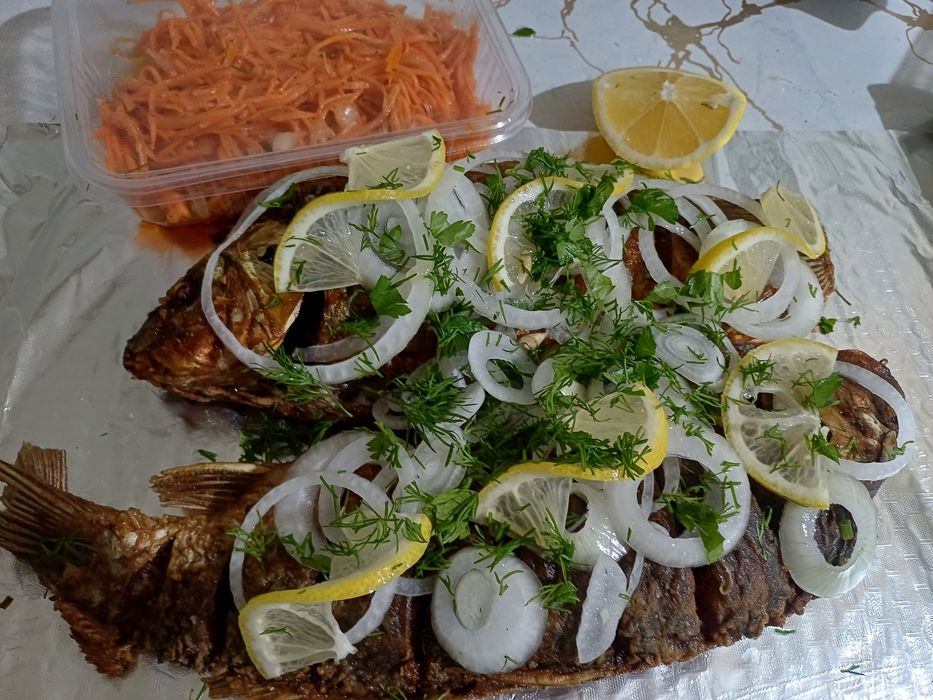 Жареный сазан на вынос