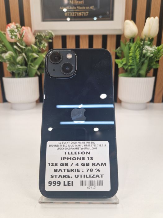 Iphone 13 128GB 4GB RAM 78% Baterie Garantie!#63413