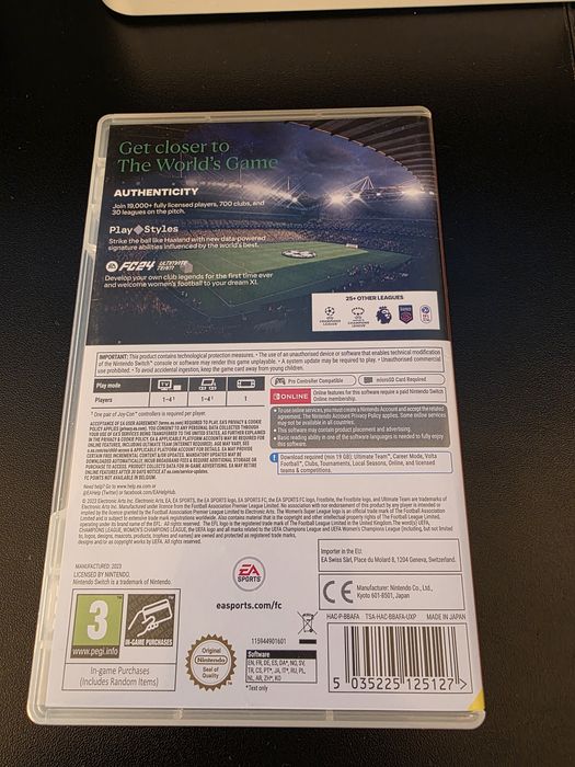 FC24 за Nintendo switch