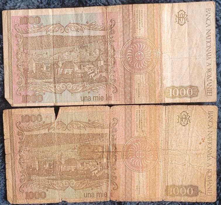 Bancnote și monezi românești,  de vânzare