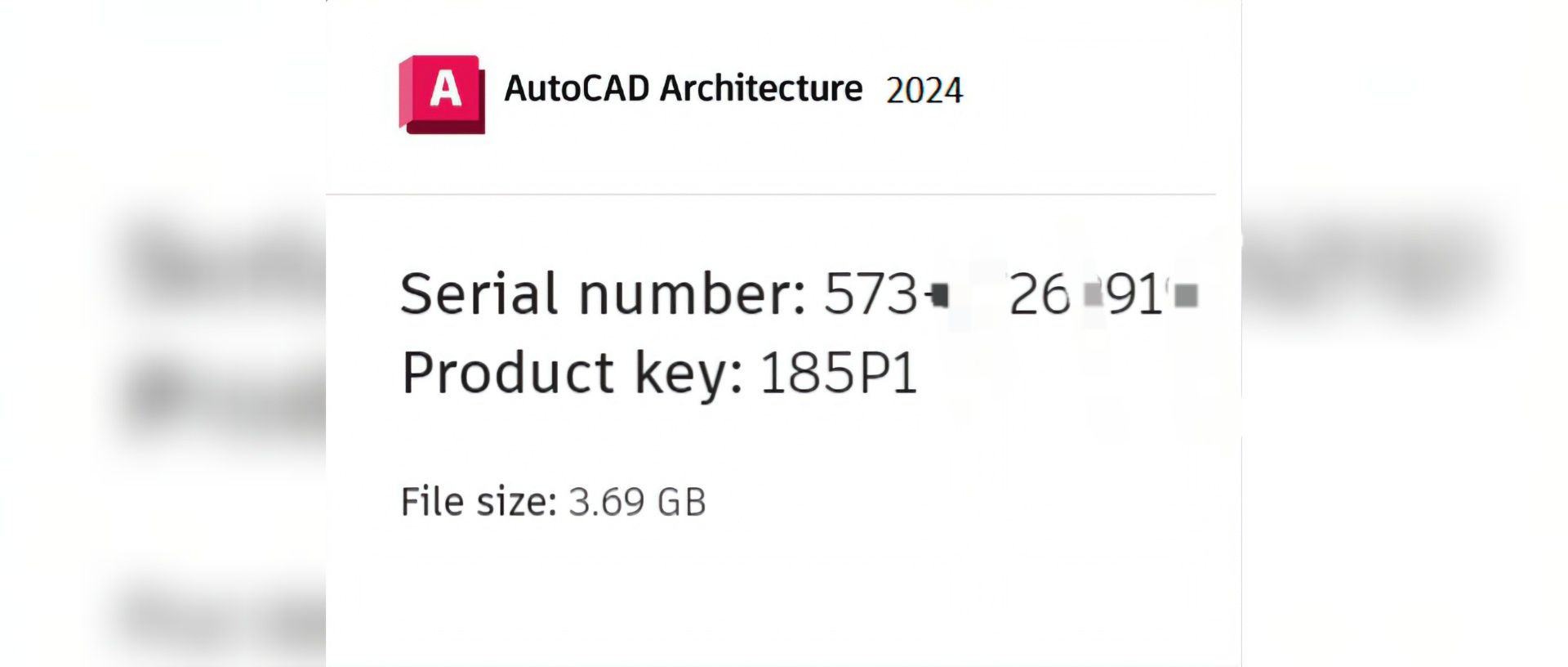 Serial Key Licenta Originala pt AutoCAD Architecture 2024 pe 3 ani