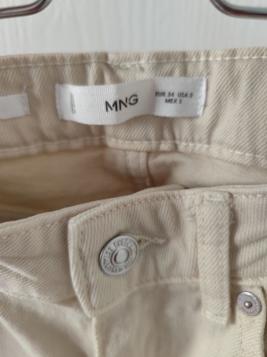 Blugi Mango, marimea S, bej