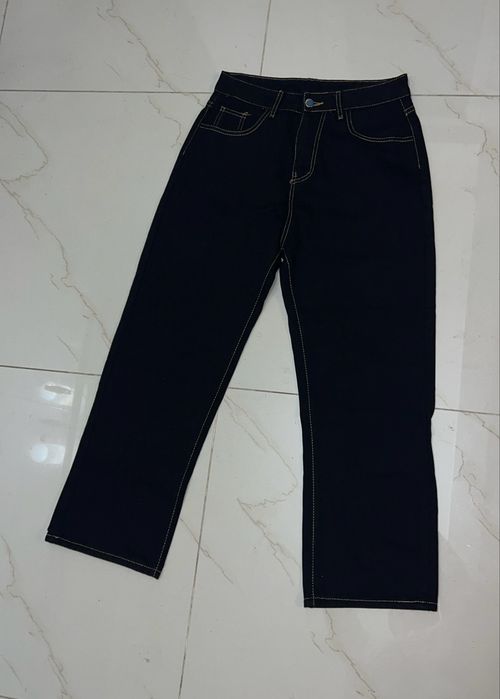 Blugi Evisu Japan Style imprimeu oversize baggy marimea M negrii