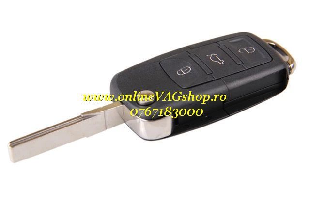 Carcasa cheie briceag ORIGINALA cu 3 Butoane + buton Panica